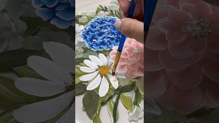 Painting a Floral Tray CAMILLA CREATIONS camillacreations artandcraft art acrylic painting [upl. by Ardiedal]