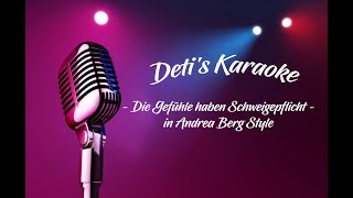 Die Gefühle haben Schweigepflicht  Andrea Berg  Karaoke [upl. by Nairde]