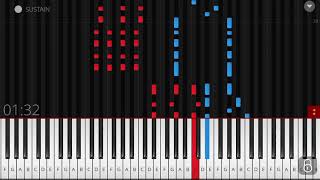 🍁 Maple Leaf Rag 🍁 EXTREMELY SLOW piano 🎹 tutorial Hd grand piano voice synthesia [upl. by Koller250]