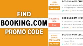 How to Find BookingCom Promo Code 2024  Full Guide [upl. by Werbel]