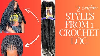 DIY CUSTOM LOCS 2 Styles FROM ONE LOC [upl. by Enirrok]