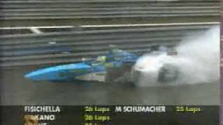 F1 1998 Fisichella amp Nakano Crash Belgium [upl. by Rodolfo]