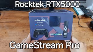 Review Android TV Box RockTek G2 RTX5000 GameStream Pro Geforce Now [upl. by Poock844]