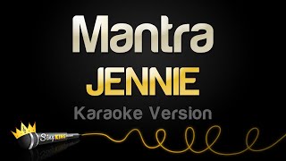 JENNIE  Mantra Karaoke Version [upl. by Ynomrah963]