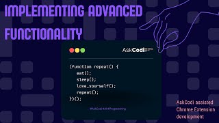 Implementing Advanced Functionality [upl. by Boeschen235]