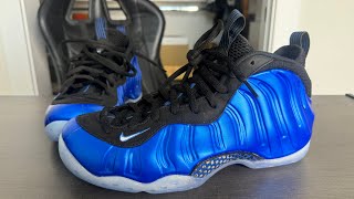 Nike Foamposite One International Blue On Feet Review [upl. by Malilliw501]