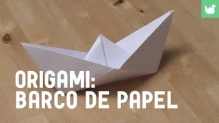 Cómo hacer un barco de papel  Origami [upl. by Harmaning]