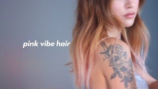 DIY SUMMER PINK OMBRE HAIR  dahyeshka [upl. by Acquah]