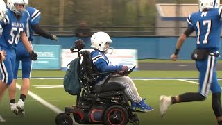 Hilliard Davidson freshman with muscular dystrophy scores touchdown [upl. by Fronniah394]