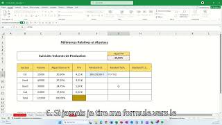 Excel Les réferences absolues [upl. by Nafri]