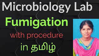 Microbio lab Fumigationprocedurechem icals neededtamil [upl. by Annaicul]