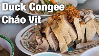 Braised Duck and Congee Cháo Vịt in Saigon Vietnam [upl. by Aynna870]