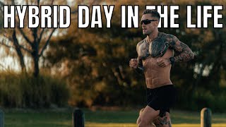 DAY IN THE LIFE  HYBRID ATHLETE TRAINING amp FULL DAY OF EATING [upl. by Emmye480]