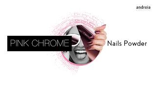 Como aplicar o Pink Chrome Nails Powder Andreia Professional [upl. by Gipps645]