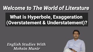 What is Hyperbole Exaggeration Overstatement amp Understatement in Literature [upl. by Anwad133]