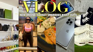 MARCH VLOG New Iphone😍 Closet Upgrades👟 Night Outs Easter Family Time  More… [upl. by Wons]