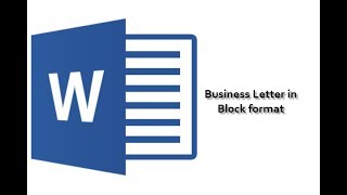 Business Letter  Block Format [upl. by Trinity957]