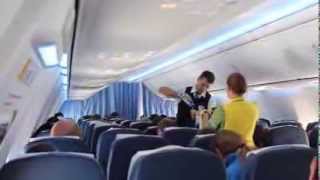 Interior  Ukraine International Airlines 737800 [upl. by Darrell702]