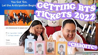 GETTING BTS TICKETS 2022 again LOL ✰ CHAOTIC [upl. by Meagan231]