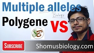 Difference between multiple alleles and polygenic inheritance [upl. by Bethany314]