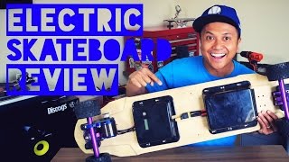 ELECTRIC ⚡ SKATEBOARD REVIEW  33 MPH [upl. by Ainaled]