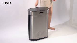 FlinQ Stainless Steel Detachable Sensor Bin 60L  Assemble [upl. by Bellanca]