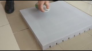 How to mount acoustic panel with spray adhesive [upl. by Alabaster]