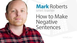 How to Make Negative Sentences [upl. by Acirretahs]