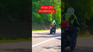 Final gen Kawasaki Ninja 250R EX250 full throttle acceleration 18 mile 060 with stock bike [upl. by Atteiluj]