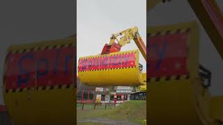 Blippi Spins on a Excavator Ride blippi excavator themepark ride fun [upl. by Vokaay427]