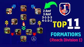 Top 11 Best Formation To Reach Division 1 eFootball 2024 Mobile  4213 Still Available [upl. by Nahtnanhoj604]