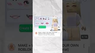 Make  wear your very own roblox face howtomakerobloxface howtomakerobloxfacemobile [upl. by Joe]