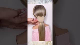 Sleek bun hairstyle tutorial  easy way to create beautiful and shiny sleek bun [upl. by Engenia485]