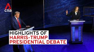 TrumpHarris presidential debate  Highlights [upl. by Kory522]