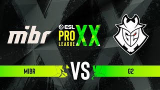 MIBR vs G2  ESL Pro League Season 20  Group B [upl. by Ruddy151]