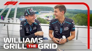 Williams Robert Kubica And George Russell  Grill the Grid 2019 [upl. by Bogey]