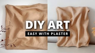 BEST TEXTURED 3d WALL ART Tutorial  DIY Plaster Art [upl. by Taylor]