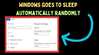 How to Fix Windows Goes to Sleep Automatically Randomly on Windows 11 [upl. by Albertine3]