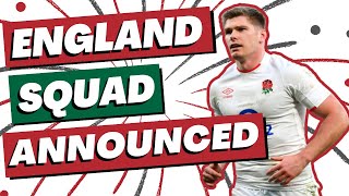 England Squad Named for Rugby World Cup 2023 [upl. by Annotahs501]