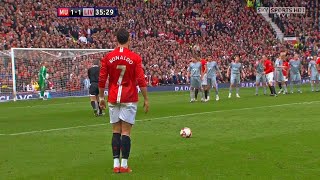 Cristiano Ronaldos First Goal for Manchester United [upl. by Onifled]