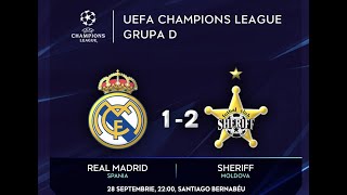 Real Madrid vs Sheriff 1−2  28092021 [upl. by Yetak]