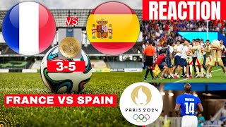 France vs Spain 35 Live Paris Olympic Gold Medal Final Football Match Score Highlights en Direct [upl. by Adnot]