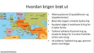 Første verdenskrig  13  Oversikt [upl. by Oretos]