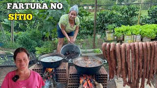 FESTA NO SÍTIO DIA DE MUITA FARTURAAS DELÍCIAS DA ROÇA QUE PREPARAMOS [upl. by Alwin]