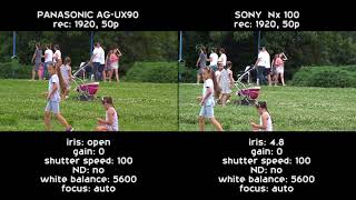 Comparision Panasonic UX90 vs Sony NX100 Latest Video 2017 [upl. by Valma68]