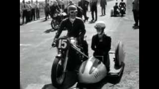 Willi Faust wint zijspanrace 25e TT Assen 1955 [upl. by Nerro]