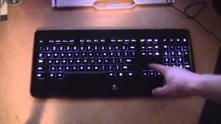 Logitech K800 Wireless Illuminated Keyboard in Action [upl. by Koziel]