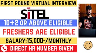 Sitel First Round Virtual Interview 2024  Freshers Are Eligible  102 Or Above Eligible  5 Days [upl. by Dviad]