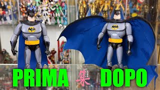 BATMAN THE ANIMATED SERIES MERITA RISPETTO  Custom Posable Cape Mantello Posabile Per Action Figure [upl. by Waldman898]