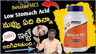 Betaine HCL for Low stomach Acid and improve Digestive Health explained by Pharmacist Veerabrahmam [upl. by Kalvin]